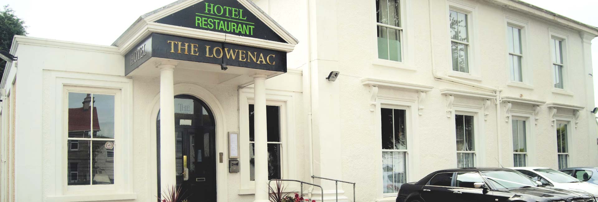 The front of the Lowenac Hotel on Basset Road, Camborne